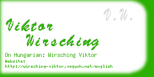 viktor wirsching business card